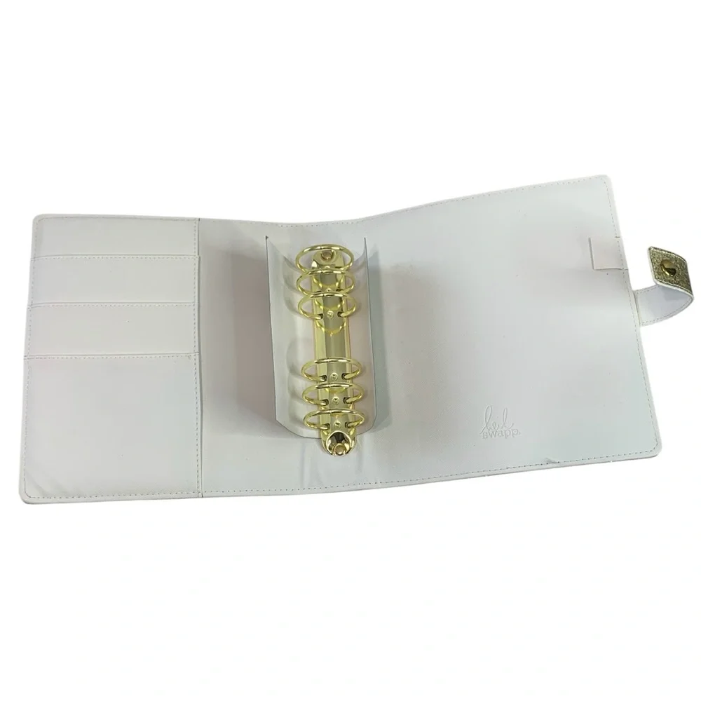 HEIDI SWAPP Glitter Gold Vertical Daily Planner 8x6
